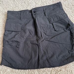 Black Cargo Skirt